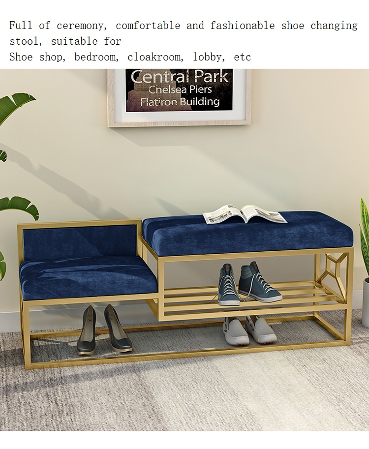 Modern simple family living room bedroom Hotel porch metal shoe rack