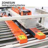 Machine d'emballage automatique ZONESUN ZS-FKC4650 pour la fermeture de boîtes en carton et l'étiquetage de feuilles continues