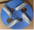 Tampon de polissage bleu pour meuleuse à béton avec trois rouleaux abrasifs pour pièces de machine à meuler manuelle - Product Image 6