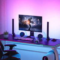Barras de Luz RGB para Juegos, 12V, Control por WiFi y Aplicación, Sincronización con Música, Lámpara Dual LED, Iluminación Ambiental para PC, Decoración de Escritorio para Gamers