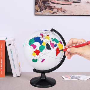 Handmade DIY bản đồ thế giới toàn cầu 14.2cm trẻ em màu vẽ bảng trắng toàn cầu bán buôn - Product Image 4