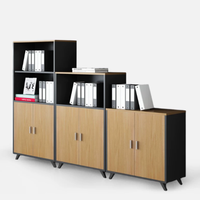 Nuevo Conjunto de Muebles de Oficina Modernos y Duraderos de MDF Blanco, Gabinete de Almacenamiento Pequeño para Libros y Archivos, Oficina en Casa