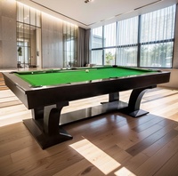 Maßgefertigter Massivholz-Schiefer-Billardtisch Moderner Luxus-Billardtisch im Amerikanischen Stil für Spielzimmer