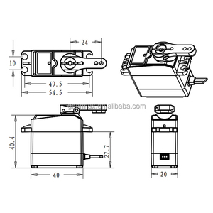 Servo Digital RC Impermeable de Alta Velocidad de 20 kg para Dsservo DS3218PRO, Engranaje de Acero Metálico de Alta Precisión, 1/8 1/10 1/12, para Auto <span class=keywords><strong>DS3218</strong></span> <span class=keywords><strong>Pro</strong></span> - Product Image 5