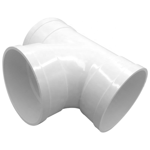 HYDY - أنابيب بلاستيكية من كلوريد البولي فينيل, تركيبات للأنابيب، 90 درجة tee للاستنزاف - Product Image 2