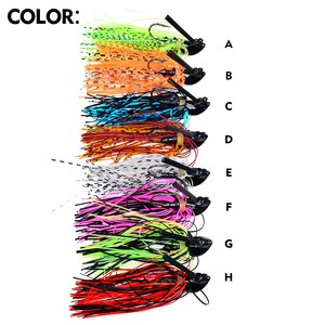เหยื่อตก<span class=keywords><strong>ปลา</strong></span>แบบ Weedless Buzz Bait ขนาด 14 กรัม 8 สี สำหรับตก<span class=keywords><strong>ปลา</strong></span>แบส หัวจิ๊ก Chatterbait พร้อมกระโปรงซิลิโคน สำหรับ<span class=keywords><strong>ปลา</strong></span>ไพค์ <span class=keywords><strong>ปลา</strong></span>วอลอาย <span class=keywords><strong>ปลา</strong></span>หัวงู - Product Image 5