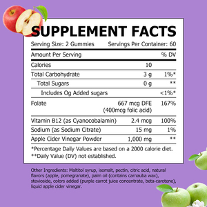 Lower MOQ Fast Slimming Apple Cider Vinegar Gummies 1000mg Herbal Formula Delicious ACV Energy Support Gummies No Sugar - Product Image 2