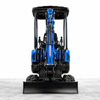 Mini-excavatrice compacte de 3 tonnes, profondeur de creusement de 1800 mm et hauteur de creusement de 2680 mm pour travaux d'excavation profonde