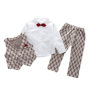2023 abbigliamento per bambini tuta, abiti da ragazzo completi coordinati per la famiglia Blazer per bambini abiti da smoking formali 3-8 anni vestiti Casual/ - Product Image 2