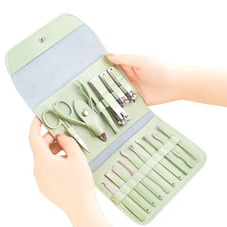 Jingwen Suppliers Free Sample Customized Stainless Steel Toe Nail Clippers Kit Nail Care Manicure Set