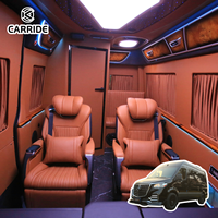 CARRIDE Sprinter Conversion, Furgoneta Ejecutiva VIP Mercedes-Benz Personalizada de Lujo con Separación de Espacios, Techo Alto con TV y Techo de Cielo Estrellado