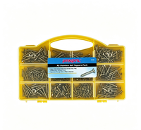 Kit de vis autotaraudeuses à tête cylindrique en acier inoxydable, 570 pièces, pour équipement de menuiserie et projets de décoration intérieure