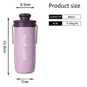 Botella de Agua de Acero Inoxidable 304 de 20 oz Personalizada 2026, Libre de BPA, a Prueba de Fugas, Aislada, con Asa y Tapa - Product Image 4