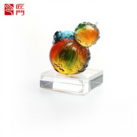 Statue de chien porte-bonheur en cristal Feng Shui chinois de haute qualité, sculpture animale d'art populaire, sculptée à la main, décoration de Noël pour la maison