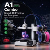 Printer 3D Multi Material Bamboo A1 Mini Combo EU UK Global Unlocked untuk Hobi Prototyping dengan Operasi WiFi Mobile