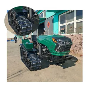 Motoculteur agricole Tracteur à chenilles Ride-on 50 hp diesel modèle microtiller