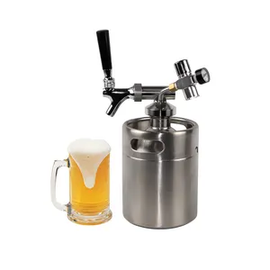 homebrew container for 5L keg growler with spear
