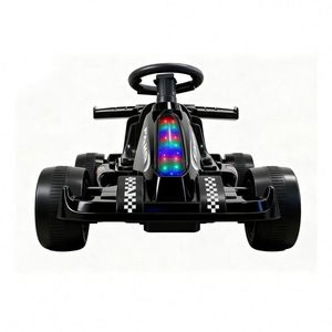 Voiture Électrique à 4 Roues pour Enfants avec LED et Musique, Moteur Double 380, Carrosserie Jaune, pour 2-4 Ans, en Plastique - Product Image 1