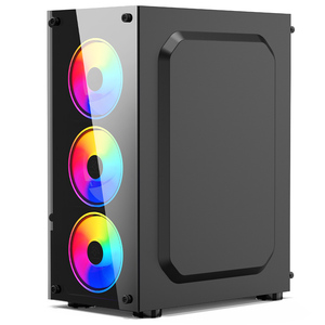 Snowman thiết kế tuyệt vời nhôm máy tính chơi Game trường hợp tùy chỉnh ATX mATX Mini ITX giữa tháp Máy tính để bàn Tempered Glass Đen PC - Product Image 4