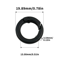 Grosir cincin gerbang datar o-ring gerbang musim semi kualitas tinggi 4 warna klasik untuk Aksesori Tas & koper