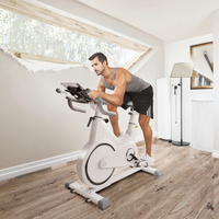 Vélo d'appartement intelligent à contrôle magnétique en acier inoxydable avec écran LCD pour usage professionnel et domestique