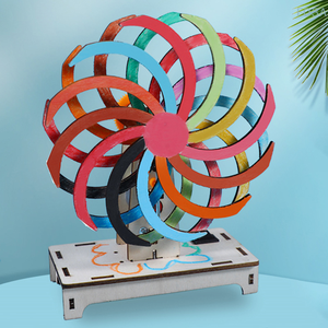 Kit de experimentos de Ciencia de madera DIY, modelo educativo de física, hecho a mano juguete, proyecto de ventana mágica, caja de regalo perfecta para niños, embalaje - Product Image 1