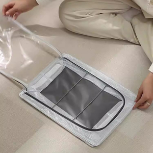2024 Clear White PVC Folding <b>Shoe</b> Rack Sneaker Bin Space Saving <b>Shoes</b> <b>Holder</b> <b>Shoe</b> Organizer with Steel Frame - Product Image 2