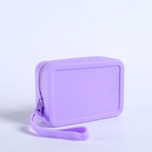 High-Value New Simple Silicone Zipper Storage Bag <b>Small</b> Size Unisex Multi-Purpose Large Capacity Portable Carry-On Coin <b>Purse</b> - Product Image 4