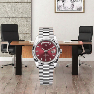 นาฬิกาข้อมือผู้ชาย <span class=keywords><strong>PAGANI</strong></span> <span class=keywords><strong>DESIGN</strong></span> 1783 สแตนเลสสตีล หรูหรา ระบบจักรกล รุ่น 2025 NH36A อัตโนมัติ กระจกแซฟไฟร์ 40 มม. DD40 AR กันน้ำ 10 บาร์ - Product Image 3