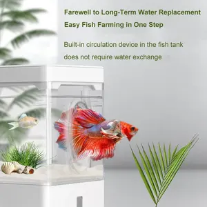 Usb Power Home Aquascape Fish Tank Kleine Ecologische 5W Plant Filtratie Verstelbare Ademhaling Licht Geen Water Veranderen Voor Leven - Product Image 2