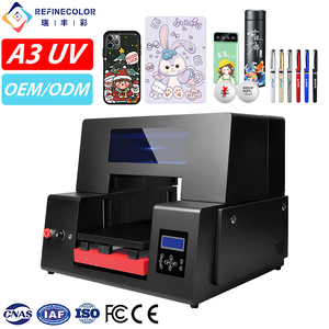 Refinecolor <strong>Multi</strong> Purpose Small Flatbed UV <strong>Printer</strong> A3 Ballpoint Pens IPad Cover Tumbler <strong>Phone</strong> <strong>Case</strong> Golf Balls Printing Machine - Product Image 1