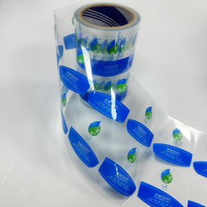 Tùy chỉnh OEM PVC sticker cho trong suốt in ấn nhãn trên không thấm nước dính chai nhựa nước trái cây - Product Image 1