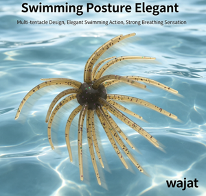 Esca Morbida in Silicone a Forma <span class=keywords><strong>di</strong></span> Riccio Marino Wajat per la Pesca <span class=keywords><strong>di</strong></span> Spigole e Persici con Drop Shot e Jig Head in Fiumi e Roccia Oceanica - Product Image 4