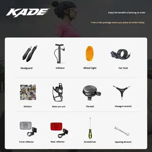 Bicicleta Urbana de Carreras Kade con Cuadro de Acero, 14 Velocidades, Frenos de Disco, Ruedas de 700c, Ligera (15 kg) para Estudiantes - Product Image 5