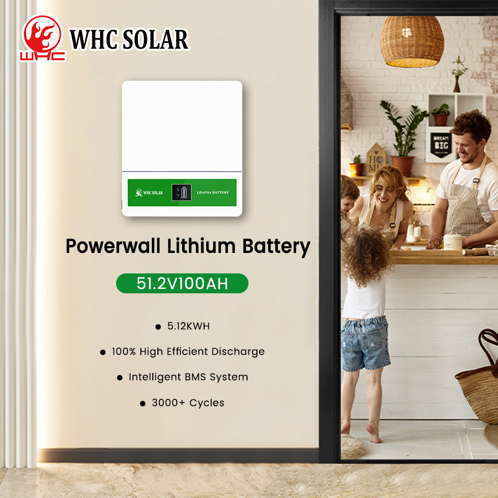 WHC SOLAR 5kwh 10kwh Lifepo4 Powerwall Battery 48V 100Ah 200Ah Build in BMS Protection for Solar System · image 4