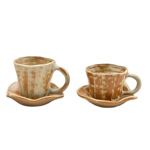 Juego de Taza y Platillo de Cerámica Rústica Retro Japonesa, Taza de Café con Esmalte de Horno, Regalo para el Té de la Tarde - Product Image 1