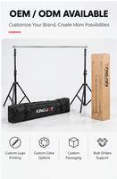 Kit de support de fond de scène réglable KINGJOY LA-015 pour la photographie en studio, personnalisation OEM ODM