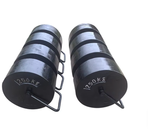 Poids d'étalonnage de qualité <span class=keywords><strong>M1</strong></span> avec écran LCD, logo personnalisable OEM pour balances de pesage 200 kg-5000 kg en fonte - Product Image 1