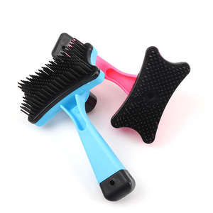 Cepillo Ecológico de Plástico para Quitar Pelo de Mascotas, para Animales Pequeños, Set de Baño para Perros, Fácil de Limpiar, para Pelo Corto y Largo - Product Image 1