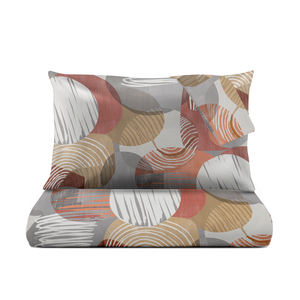 SIDNEY Juego de funda de edredón francés doble 52% algodón 48% Polyne 30x30x76x56 con diseño impreso de pigmento de Color quemado de mezclilla - Product Image 2