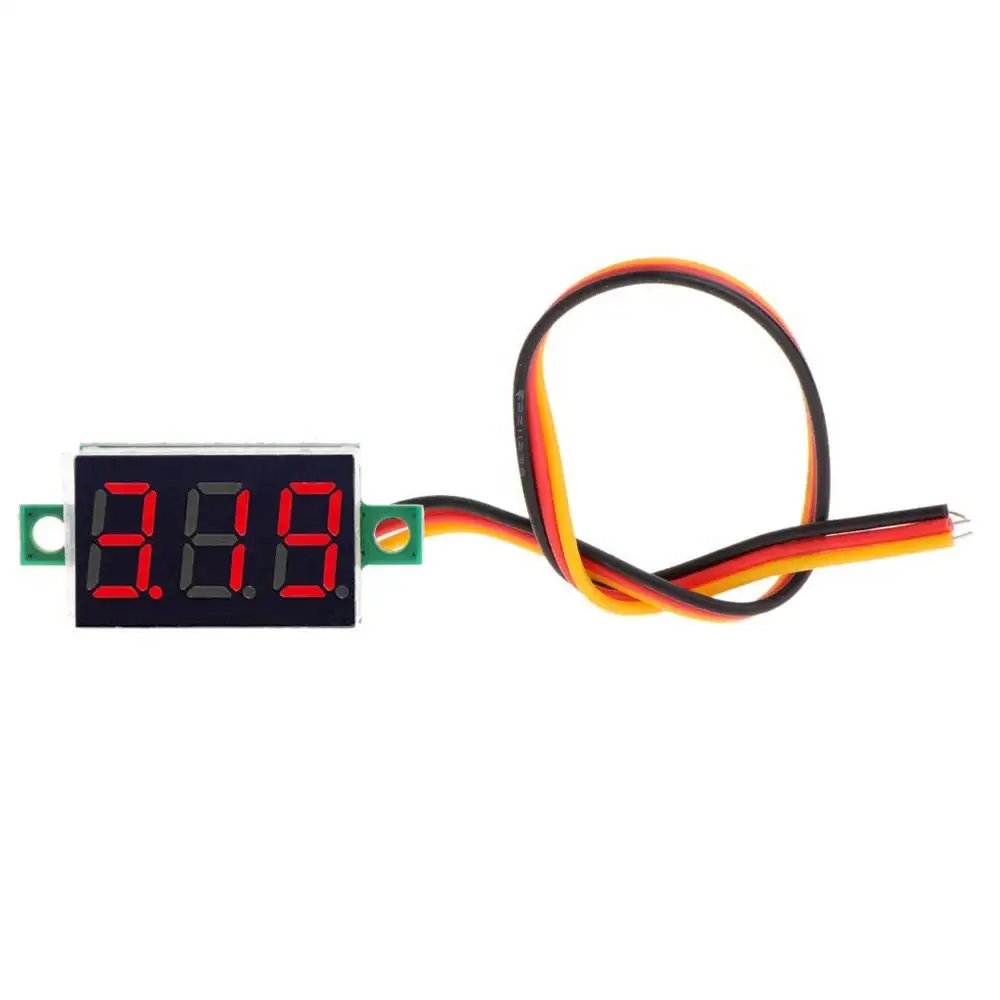 Rode LED Display Mini 0.36 inch DC 0-100 v Digitale Voltmeter 100 v Volt Panel Indicator Monitor Voltage meter