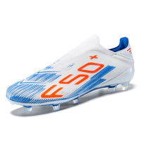 Chaussures de football unisexe à col chaussette, tige en TPU, crampons mixtes FG AG, plaque de torsion, vente en gros, usine OEM
