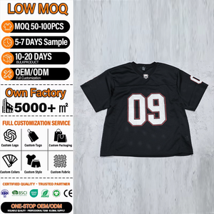 T-shirt de sport personnalisé en maille à col en V et manches courtes, respirant, imprimé, pour homme - Product Image 1