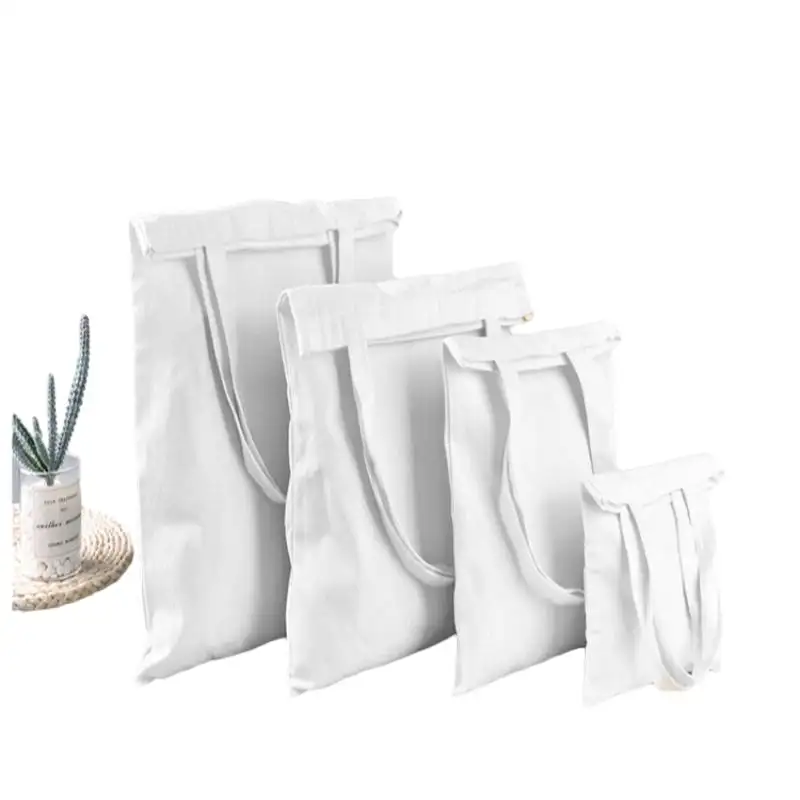 Spot weiße Segeltuch tasche 30*35, 35*40, 20*25, 25*30cm Einkaufstasche wieder verwendbare weiße Segeltuch tasche