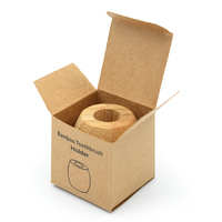 Porte-brosse à dents en bambou portable, écologique, support pour une seule brosse à dents, pour les voyages