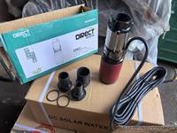 Pompe solaire immergée DC 24V à haut refoulement avec sortie de 2 pouces pour puits domestiques et irrigation agricole