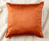 Housse de coussin décorative en jacquard métallique abstrait, support dorsal, oreillers personnalisés, fournie directement par l'usine