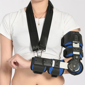 Soporte ajustable para fijación de articulación del codo, tamaño universal, forro transpirable para rehabilitación de miembros superiores y soporte para el brazo - Product Image 1