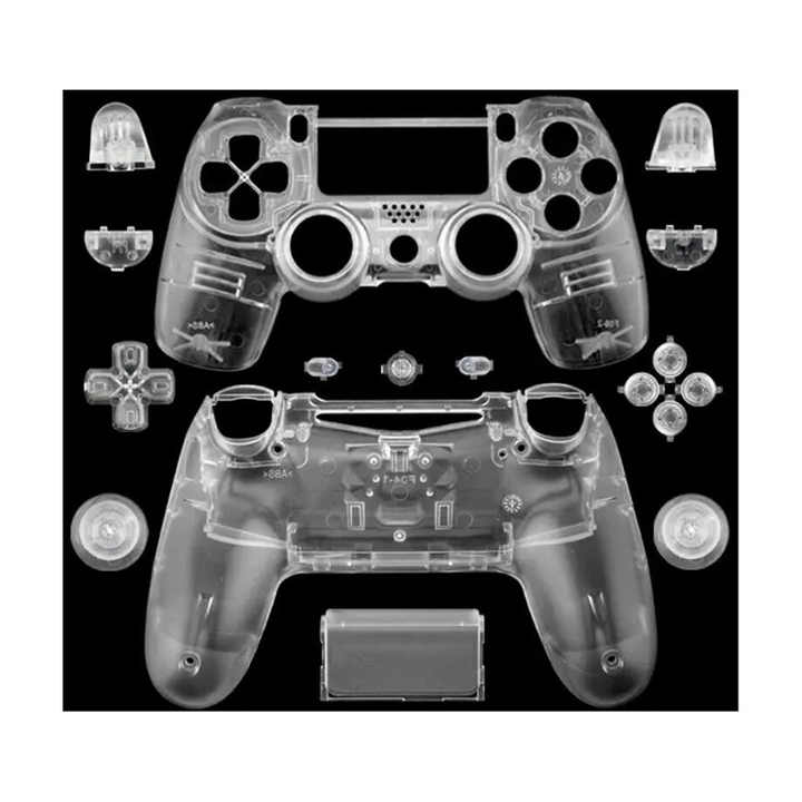 PS4コントローラーシェル用にカスタマイズされた透明クリア
