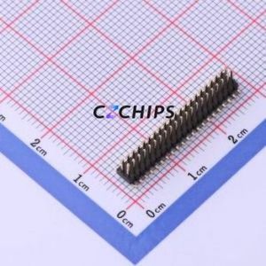 X1321WVS-2x21J-C40D53 Pin Header SMD,P=1.27mm Connector ( Pin Structure: 2x21P )( Pitch: 1.27mm )( Row Spacing: 1.27mm ) - Product Image 1